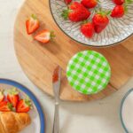24x 250ml Glass Jam Jars with Green Gingham Lids Chutney Preserve Honey Storage - Image 6