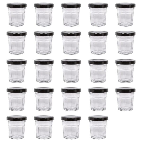24x 30ml Glass Jam J bb0b92f7a738fe09206f4ad1a68658c5