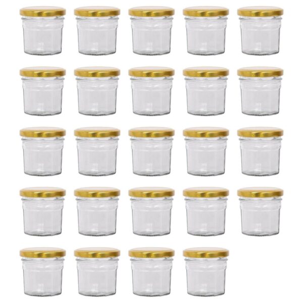 24x 90ml Glass Jam J 2fd25bd3df8807b6a44a15e535eb0a57