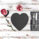24x Heart Slate Coasters 10cm Natural Drinks Coaster Wedding Table Mat Gift Set - Image 6