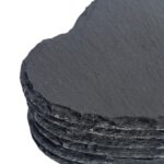 24x Heart Slate Coasters 10cm Natural Drinks Coaster Wedding Table Mat Gift Set - Image 4