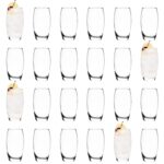 24x Highball hiball Glasses Water Juice Beer Cocktail Tumblers 510ml Clear