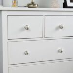 24x Round Ceramic Cabinet Knobs Cupboard Door Drawer Handles Black Flower - Image 7