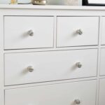 24x Round Ceramic Cabinet Knobs Vintage Cupboard Door Drawer Handles Black Fern - Image 7