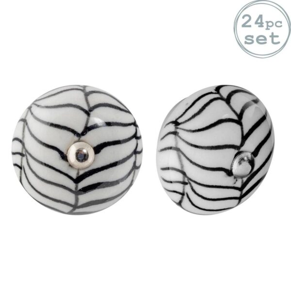 24x Round Ceramic Ca 33ee76b6c9f4c74d5bed0d5988c39761