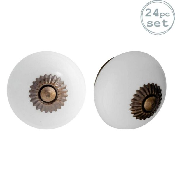 24x Round Ceramic Ca a474e0c7362408e2c08fcec095771227