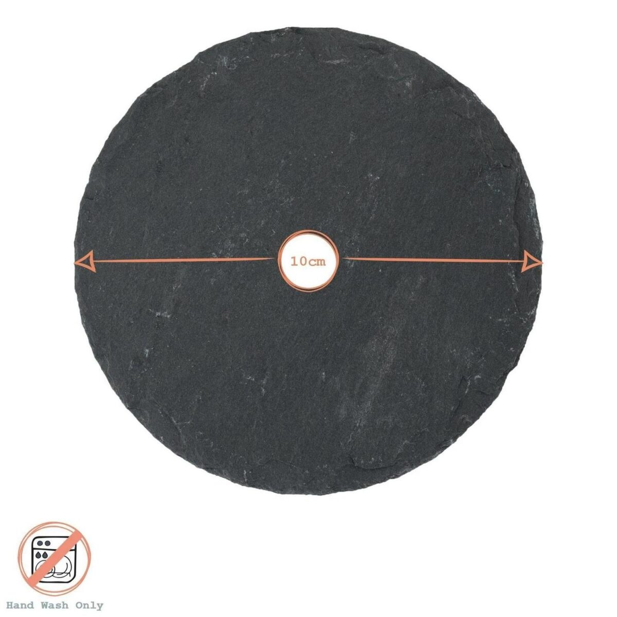 24x Round Slate Coasters 10cm Natural Drinks Coaster Wedding Table Mat Gift Set - Image 3