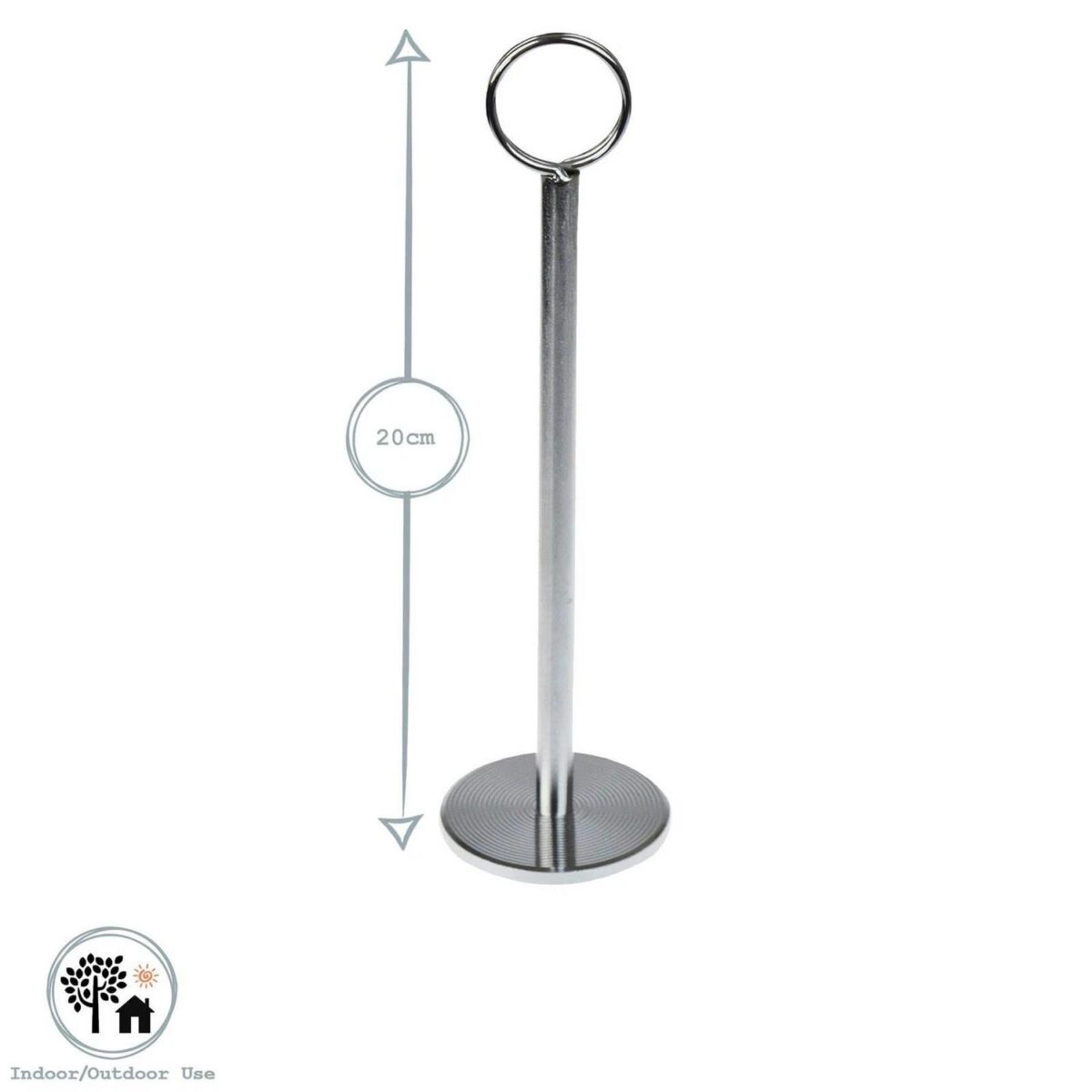 25x Table Numbers with 20cm Holders Wedding Place Card Sign Stand Set Silver - Image 3