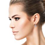 2.00ctw Princess Cut Diamond Halo Earrings, 18ct White Gold - Image 2