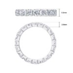 2.00ctw Round Brilliant Cut Diamond Eternity Ring, Platinum in 6 Sizes - Image 6