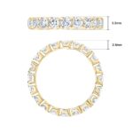 2.00ctw Round Brilliant Cut Diamond Eternity Ring, 18ct Yellow Gold in 6 Sizes - Image 6