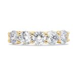 2.00ctw Round Brilliant Cut 5 Stone Diamond Ring, 18ct Yellow Gold - Image 3