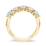 2.00ctw Round Brilliant Cut 5 Stone Diamond Ring, 18ct Yellow Gold - Image 4