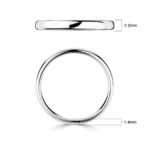 2.5mm Classic Court Wedding Ring, Platinum - Image 2