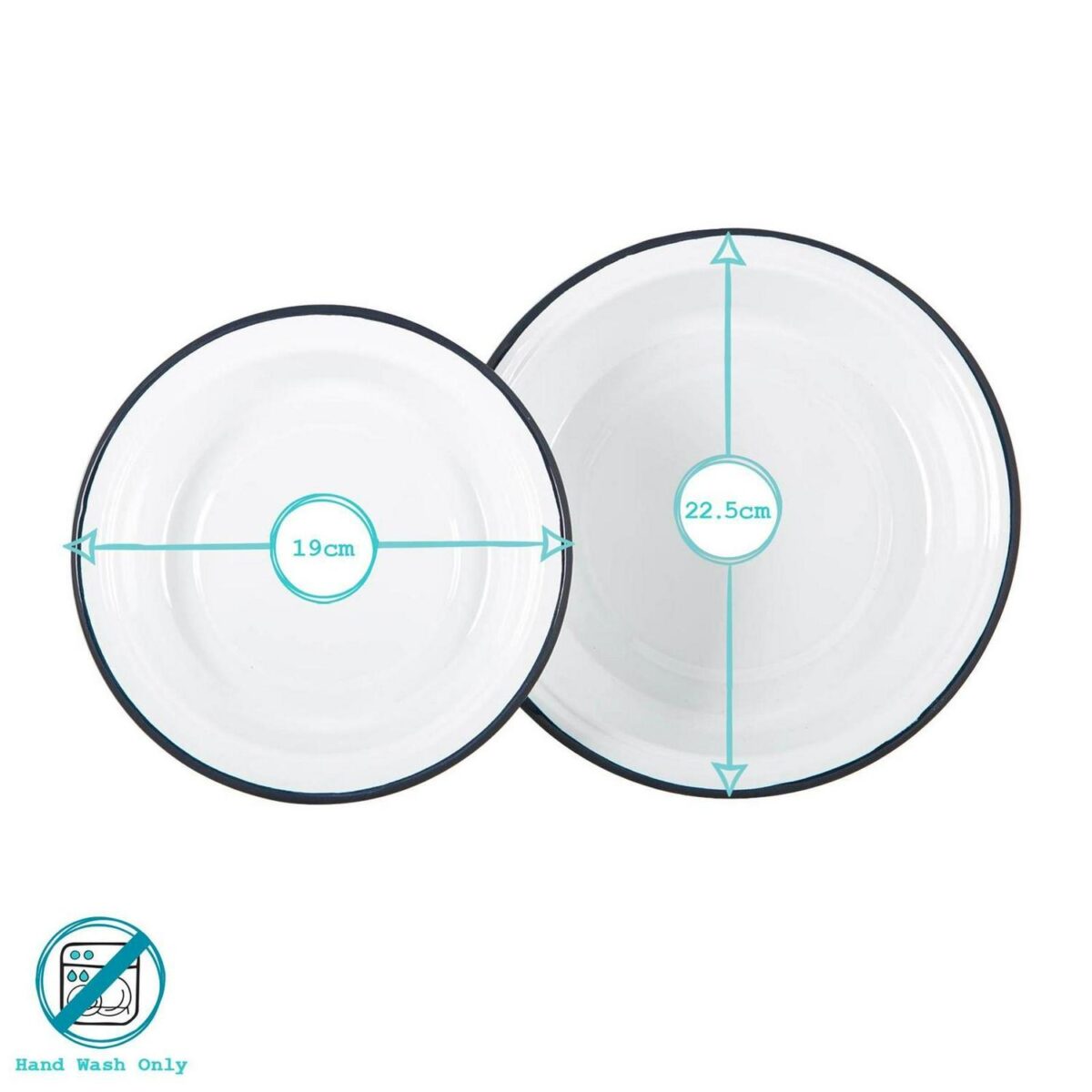 2 Piece White Enamel c5eaa1ea4135115b4a3f6708c1600451