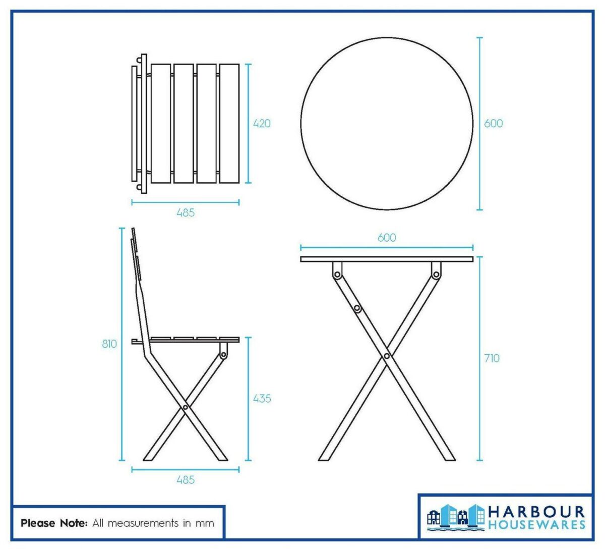 2 Seater Sussex Bistro Set Table Chairs Outdoor Patio Furniture Round Sage Green - Image 5