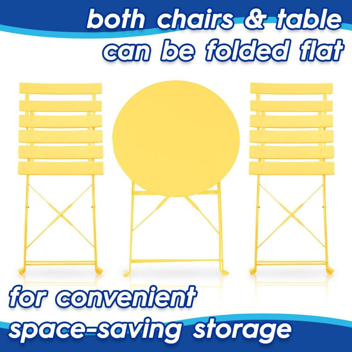 2 Seater Sussex Bistro Set Table Chairs Outdoor Patio Furniture Round Sage Green - Image 4