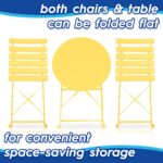 2 Seater Sussex Bistro Set Table Chairs Outdoor Patio Furniture Round Sage Green - Image 4