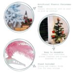2ft Artificial Christmas Tree with Stand - White Pine Spruce Xmas Decoration x2 - Image 2