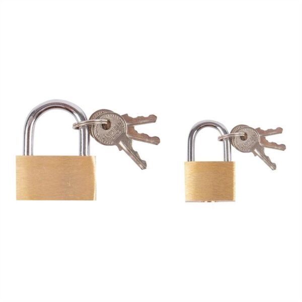 2pc Brass Padlock Se 846fec0adcd60cb48e4f466835c3de57
