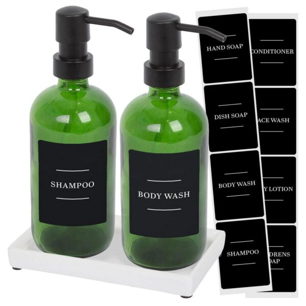 2pc Glass Soap Dispe 27a5997cf414679a1e6d44bbac9a4201