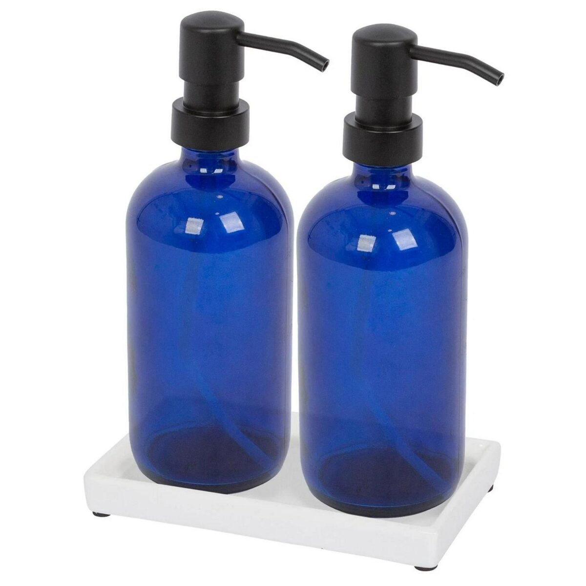 2pc Glass Soap Dispe 8f5c2708fa07654fb23ec0b19303bdab