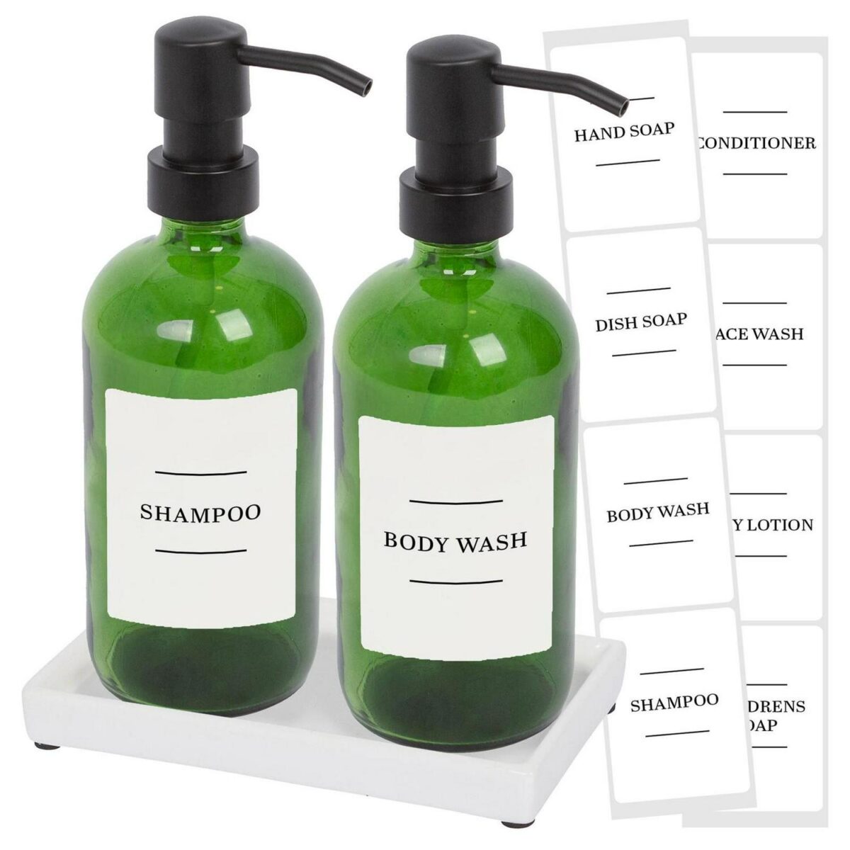 2pc Glass Soap Dispe e2996a7a9f35b8ff8ab6011a8663b1c4