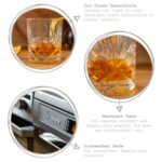 2x 310ml Classic Whisky Glasses Bar Glass Scotch Drinking Glassware Tumblers Set - Image 2