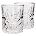 2x 310ml Classic Whisky Glasses Bar Glass Scotch Drinking Glassware Tumblers Set