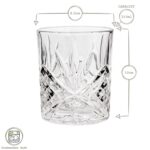 2x 310ml Classic Whisky Glasses Bar Glass Scotch Drinking Glassware Tumblers Set - Image 3
