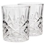 2x 310ml Classic Whisky Glasses Bar Glass Scotch Drinking Glassware Tumblers Set