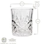2x 310ml Classic Whisky Glasses Bar Glass Scotch Drinking Glassware Tumblers Set - Image 3