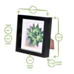 2x 3D Box Photo Frames Picture Display 6 x 6 with 4 x 4 Mount Black/White - Image 4