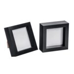 2x 3D Box Photo Frames Standing Hanging Craft Shadow Picture Frame 4 x 4 Black