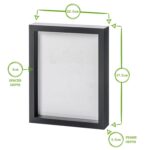 2x 3D Box Photo Frames Standing Hanging Picture Frames 8 x 10 Dark Wood - Image 4