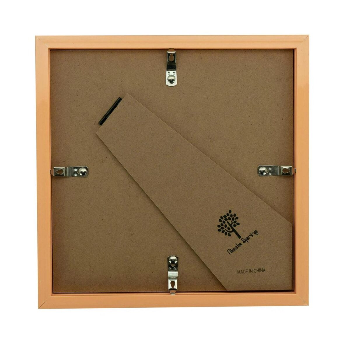 2x 3D Box Photo Frames Display 8 x 8  with 6 x 6  Mount Light Wood/White - Image 5