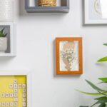 2x 3D Box Photo Frames Standing Hanging Picture Frames 4 x 6 Dark Wood - Image 5