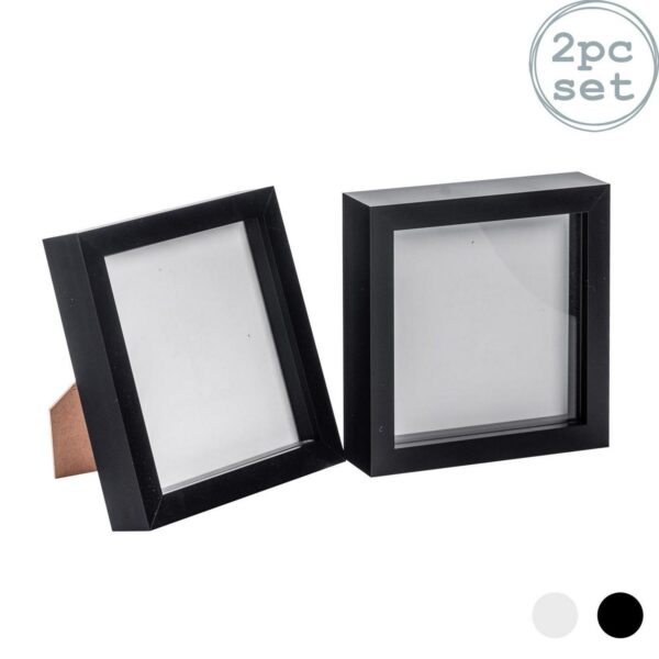 2x 3D Box Photo Fram 9014a2207eb4eb83ad6c186cc8d58c2a
