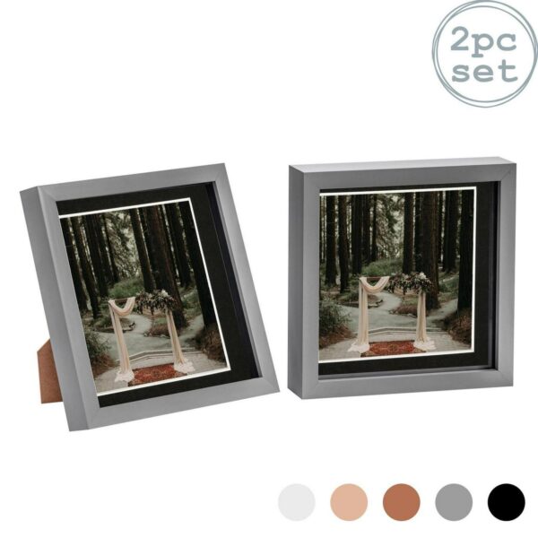 2x 3D Box Photo Fram 9891a669a58deda20f9246b046ba2d36