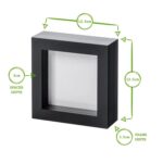 2x 3D Box Photo Frames Standing Hanging Craft Shadow Picture Frame 4 x 4 Black - Image 4