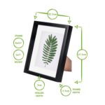 2x 3D Box Photo Frames Display 8 x 10 with 5 x 7 Mount Light Wood/Grey - Image 4