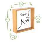 2x 3D Deep Box Photo Frames Standing Hanging Craft Picture Frames 8 x 8 Black - Image 4