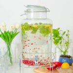 2x 6.5L Glass Drinks Dispensers with Tap and Chrome Stand Cold Water Lemonade Jug - Image 6