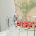 2x 6.5L Glass Drinks Dispensers with Tap and Chrome Stand Cold Water Lemonade Jug - Image 5