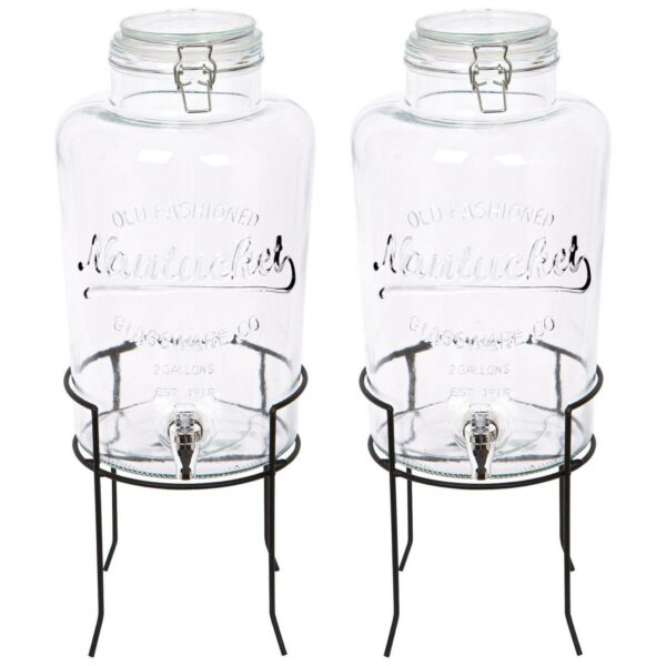 2x 8 7L Glass Drinks 3bc5a9c84b13bc44f5a141b967f2eff6