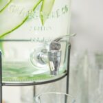 2x 8.7L Glass Drinks Dispensers with Tap and Black Stand Cold Water Lemonade Jug - Image 5