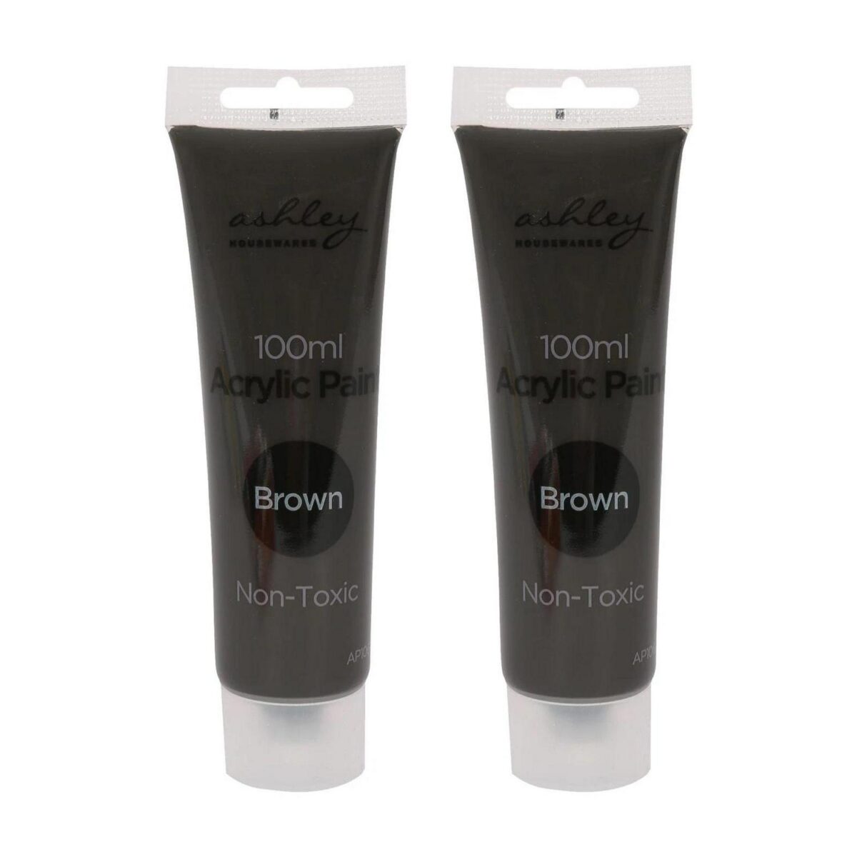 2x Acrylic Paints 100ml Brown Premium Artists Canvas Wood Ceramic Tube Paints - Image 1