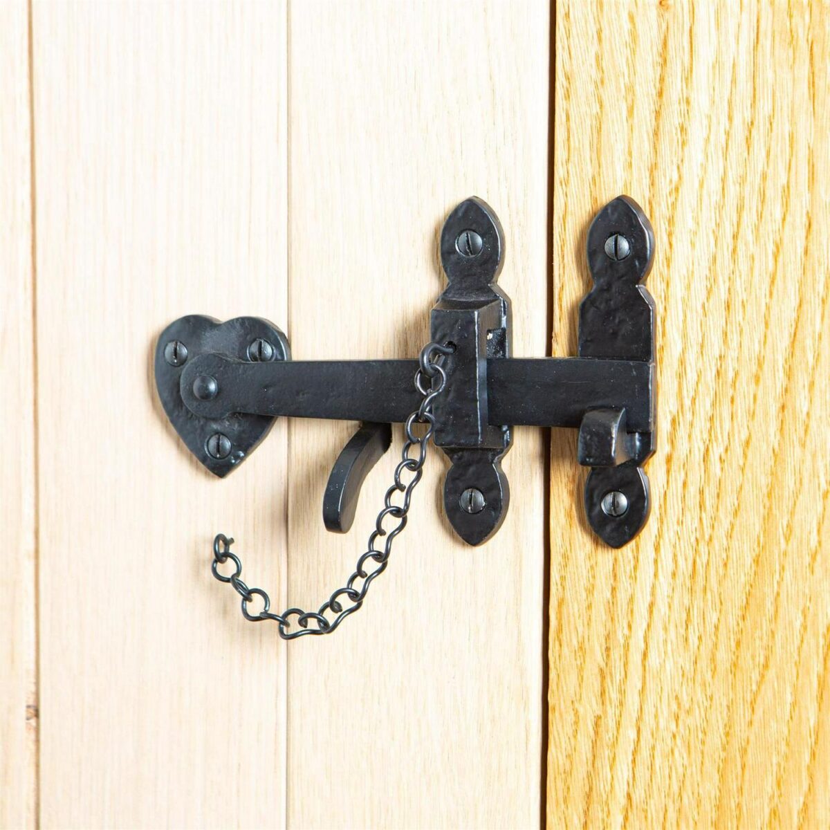 2x Arrowhead Suffolk Latch Cast Iron Vintage Cottage Door Thumb H195mm Black - Image 5