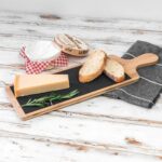 2x Bamboo Slate Serving Paddles Rustic Dining Table Setting 44.5 x 14.5cm Grey - Image 6