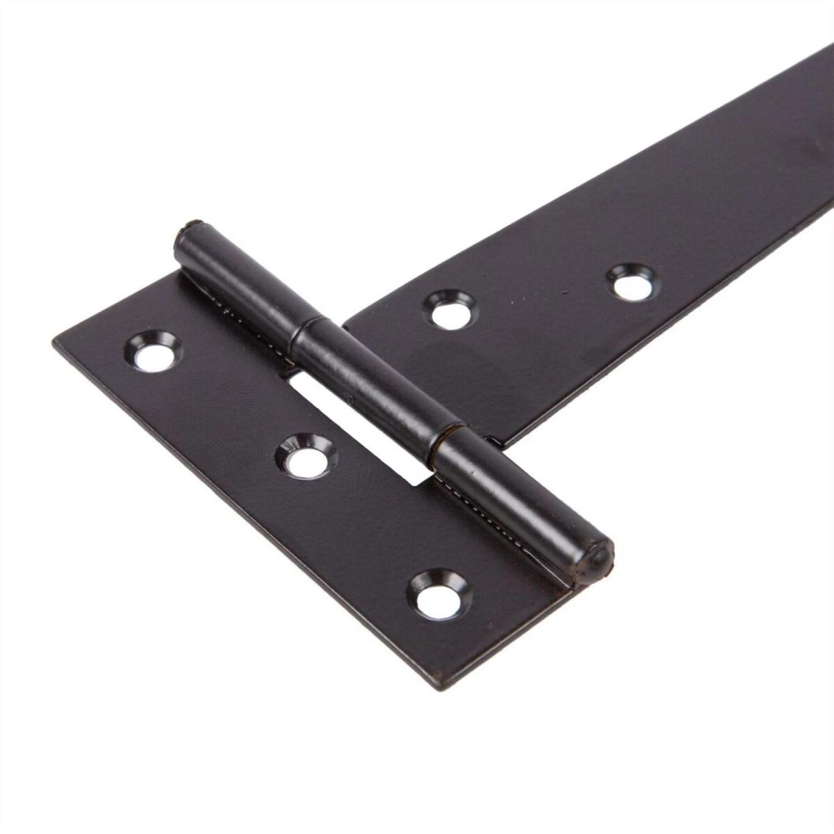 2x Black 152mm Heavy-Duty T-Hinges Outdoor Garden Gate Wood Shed Door Hinge - Image 2